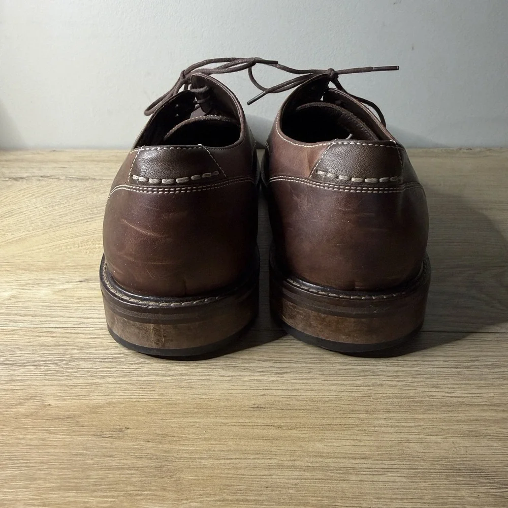 J Murphy Johnston Murphy Mens 9.5 Brown Derby Oxford Cap Toe Brogue Dress Career